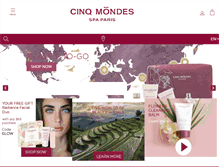 Tablet Screenshot of cinqmondes.us